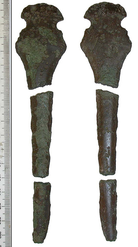 Middle Bronze Age copper dirk. Image Credit: portableantiquities