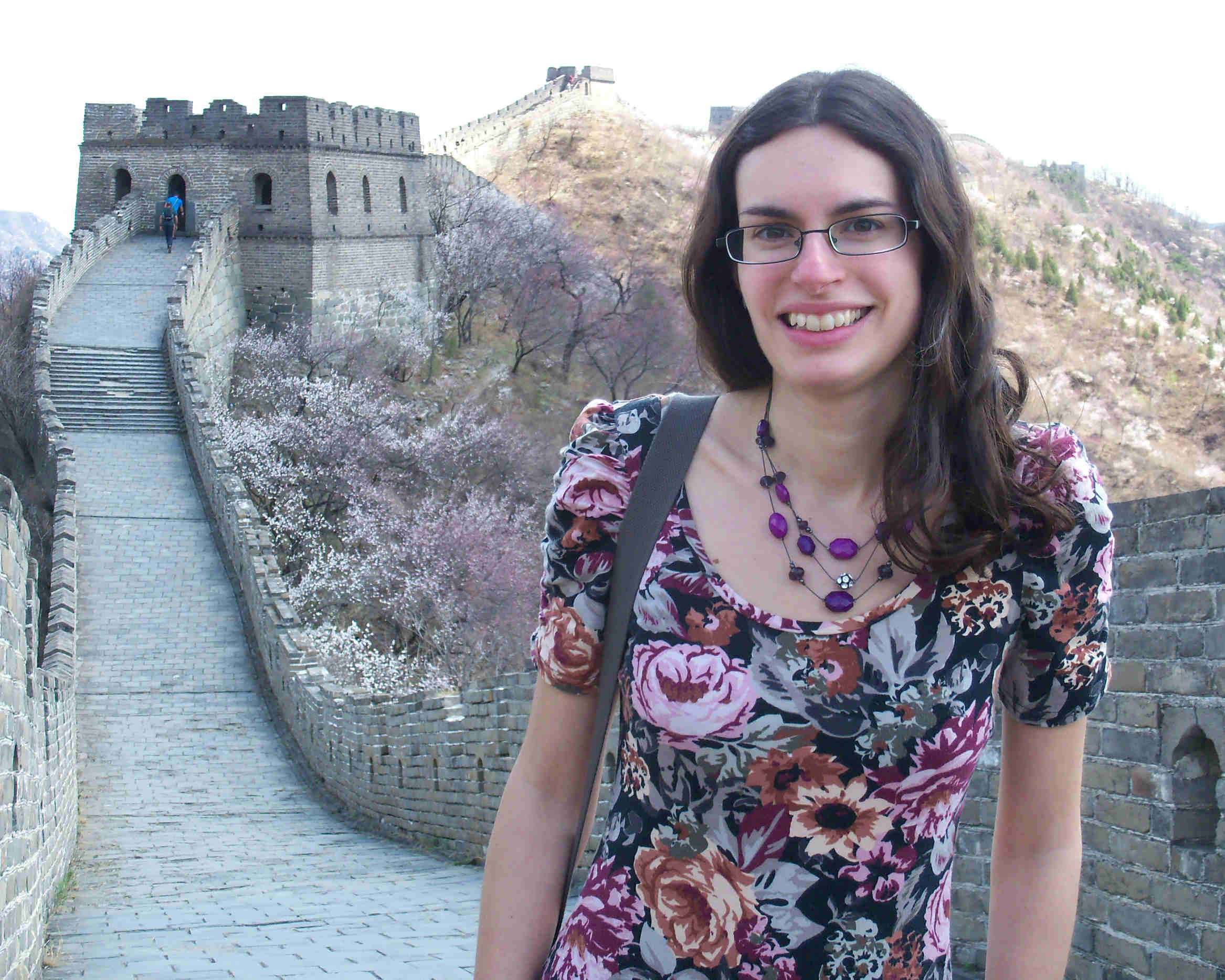 Nisha at the Great Wall of China